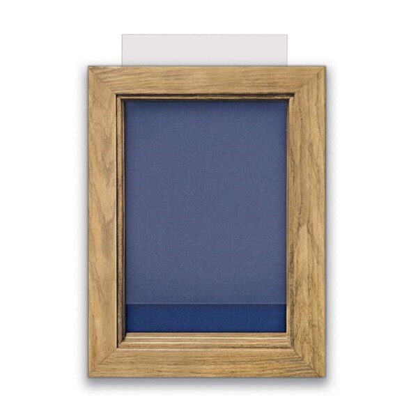Indoor Enclosed Combo Board, 72"x36", Black Frame/Burgundy & Forbo